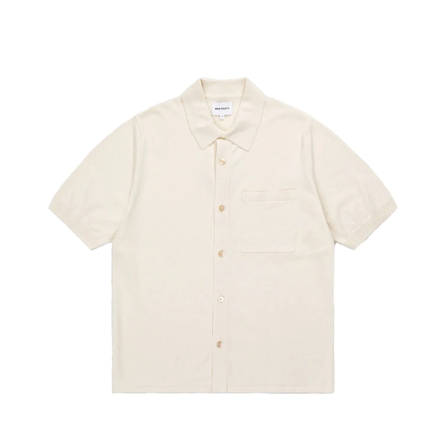 Rollo S/S Cotton Linen Shirt - Kit White sold by Stomping Ground