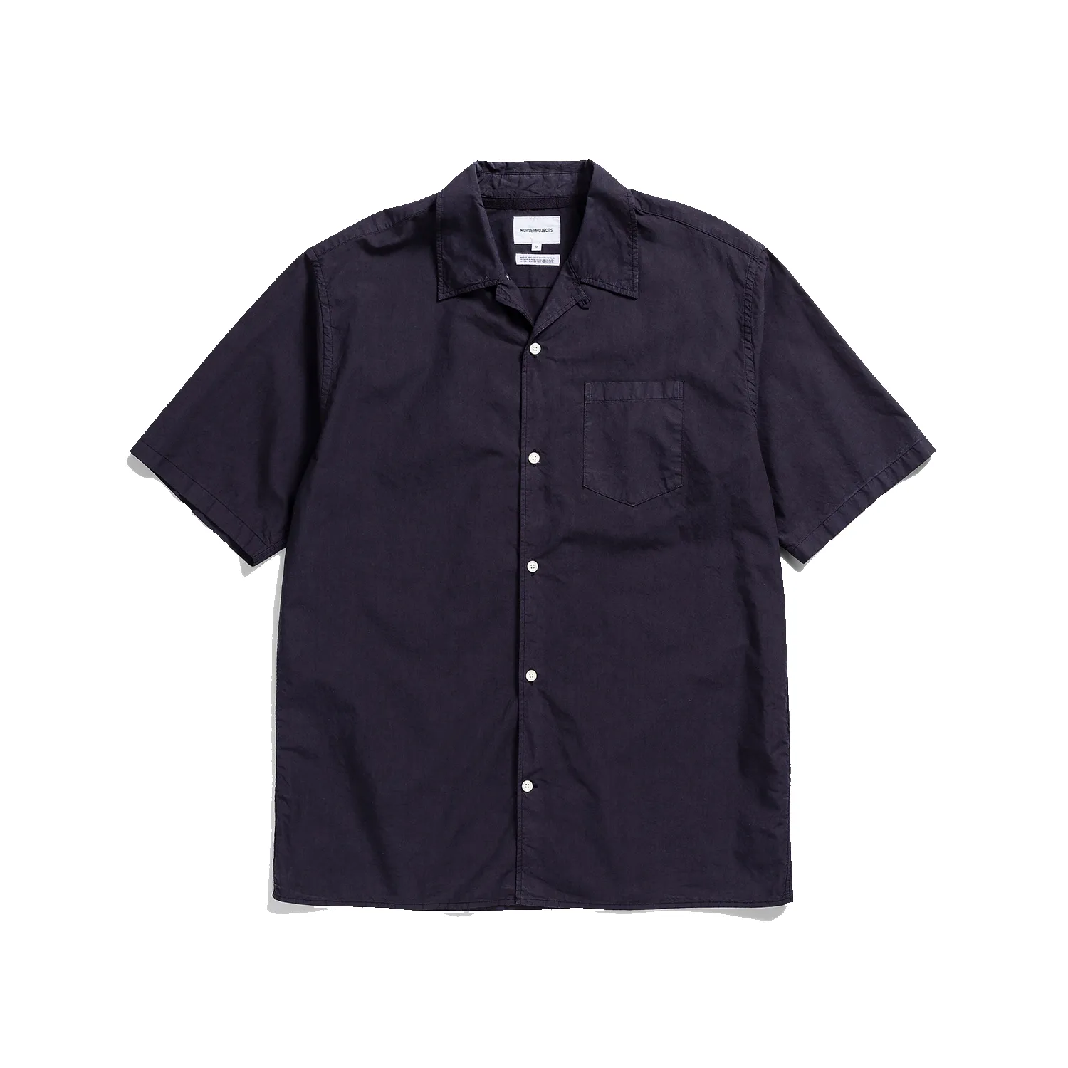 Carsten S/S Cotton Tencel Shirt - Dark Navy sold by Stomping Ground