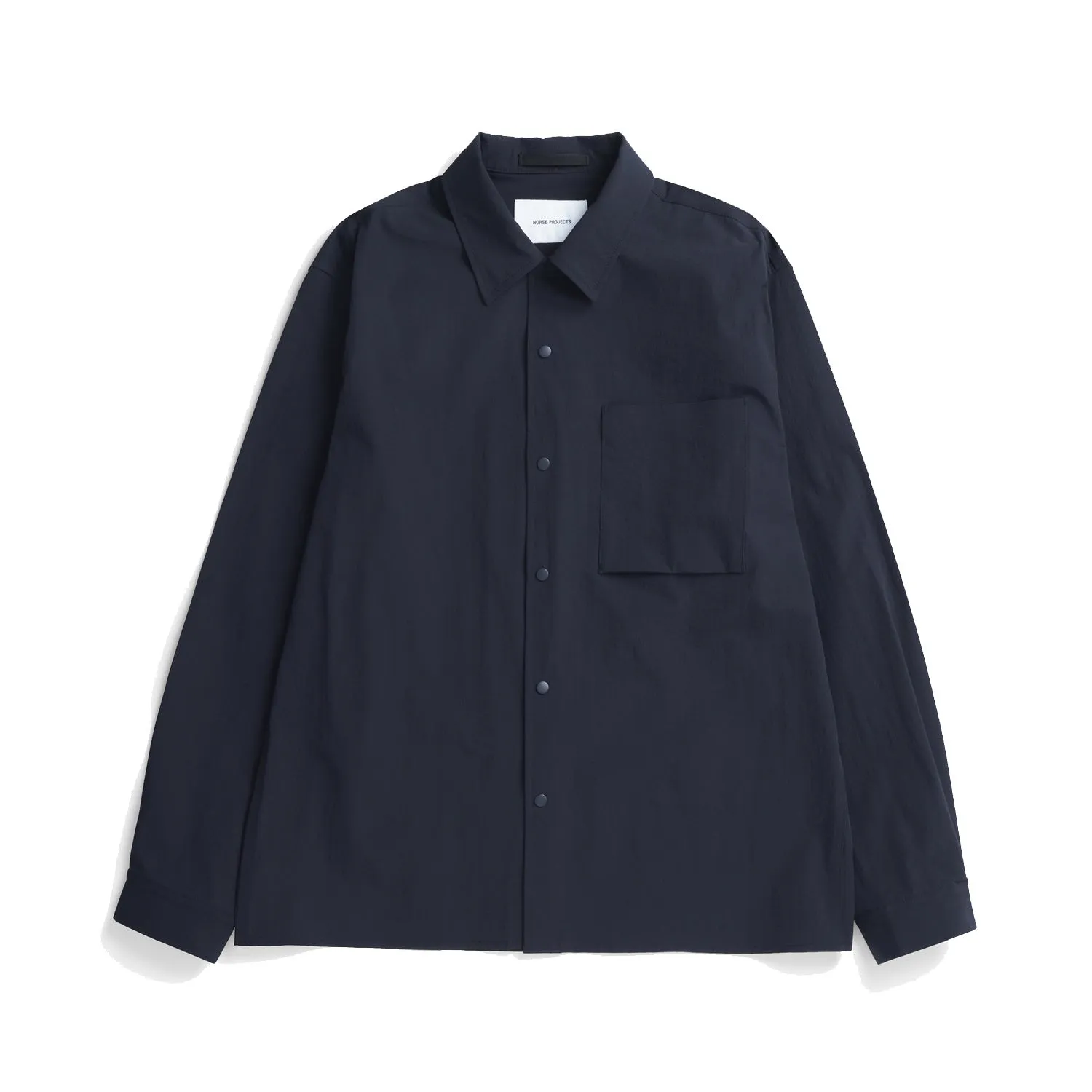 Carsten L/S Solotex Twill Shirt - Dark Navy sold by Stomping Ground