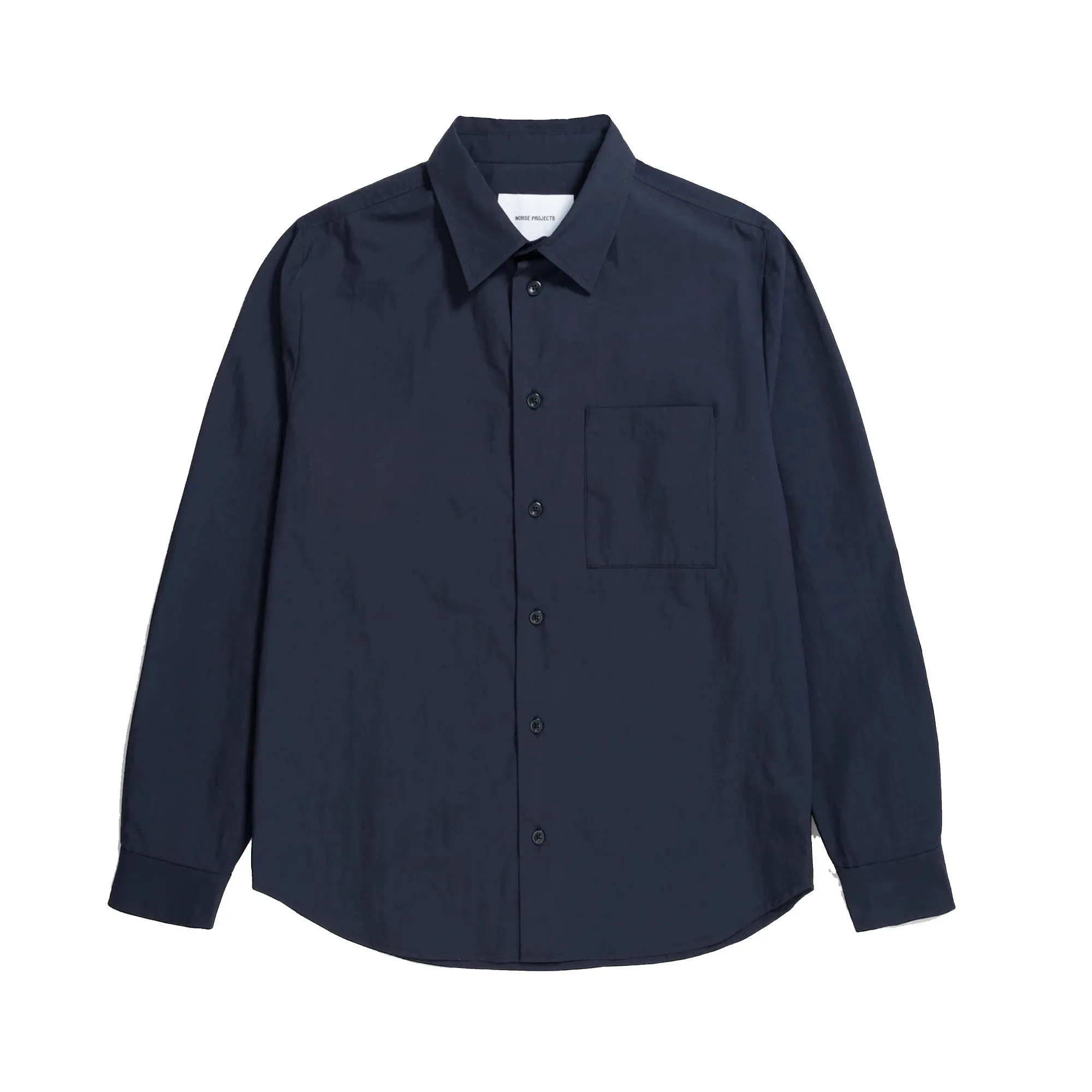 Silas Tech Poplin Shirt - Dark Navy sold by Stomping Ground