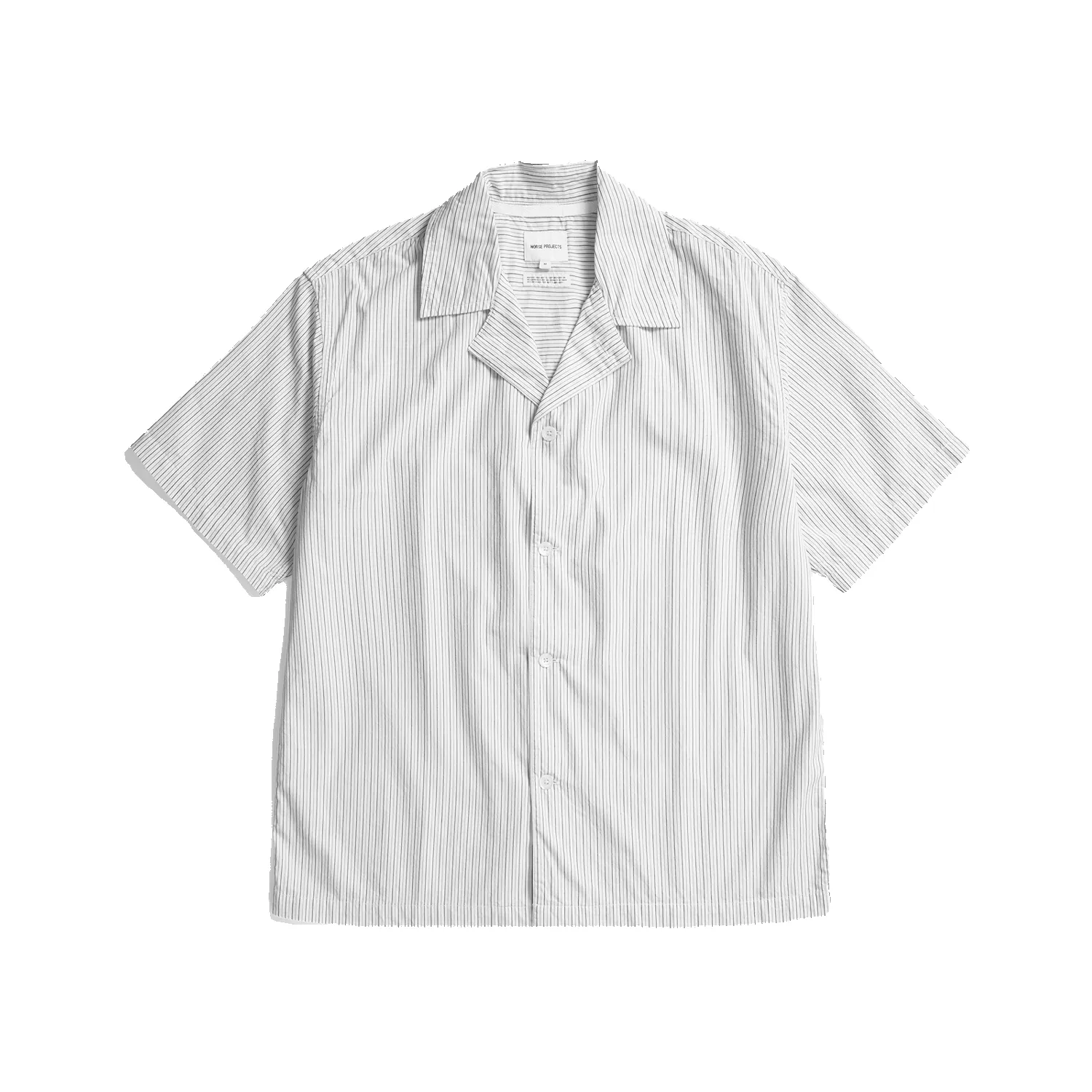 Mads Poplin Stripe S/S Shirt - Ecru sold by Stomping Ground