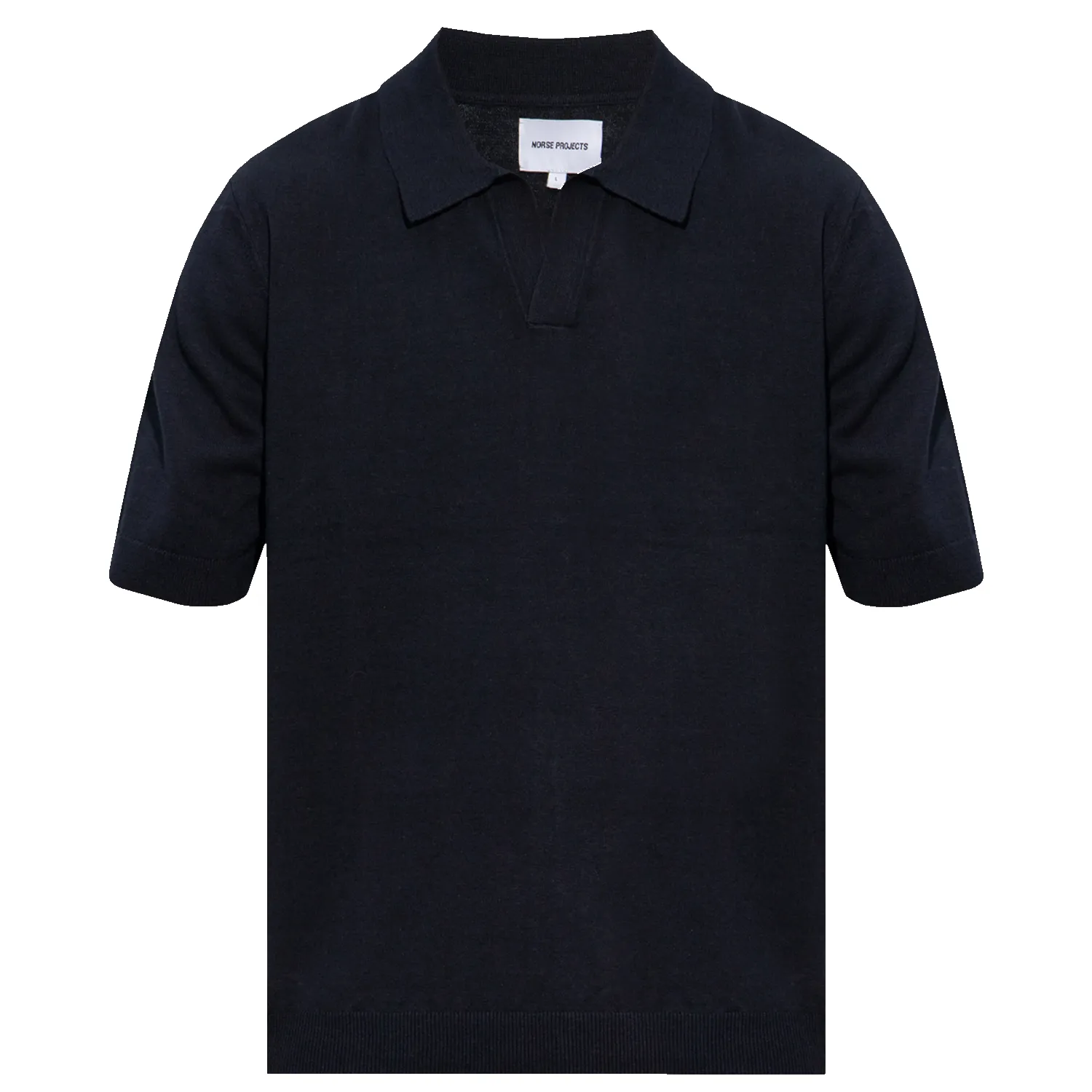 Leif Cotton Linen S/S Polo - Dark Navy sold by Stomping Ground
