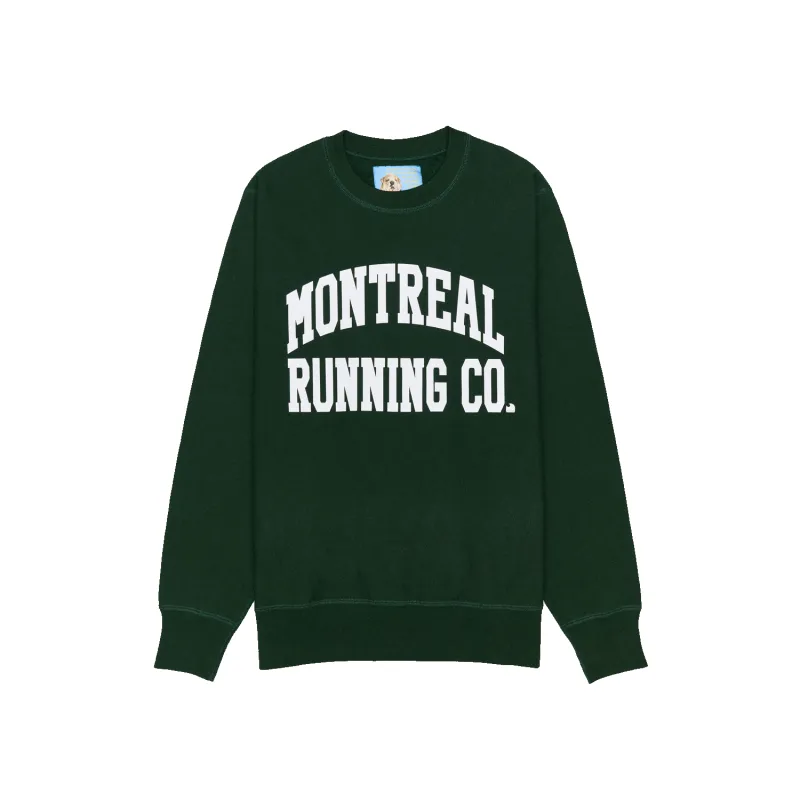 Metropole Crewneck - Pine / White sold by Stomping Ground