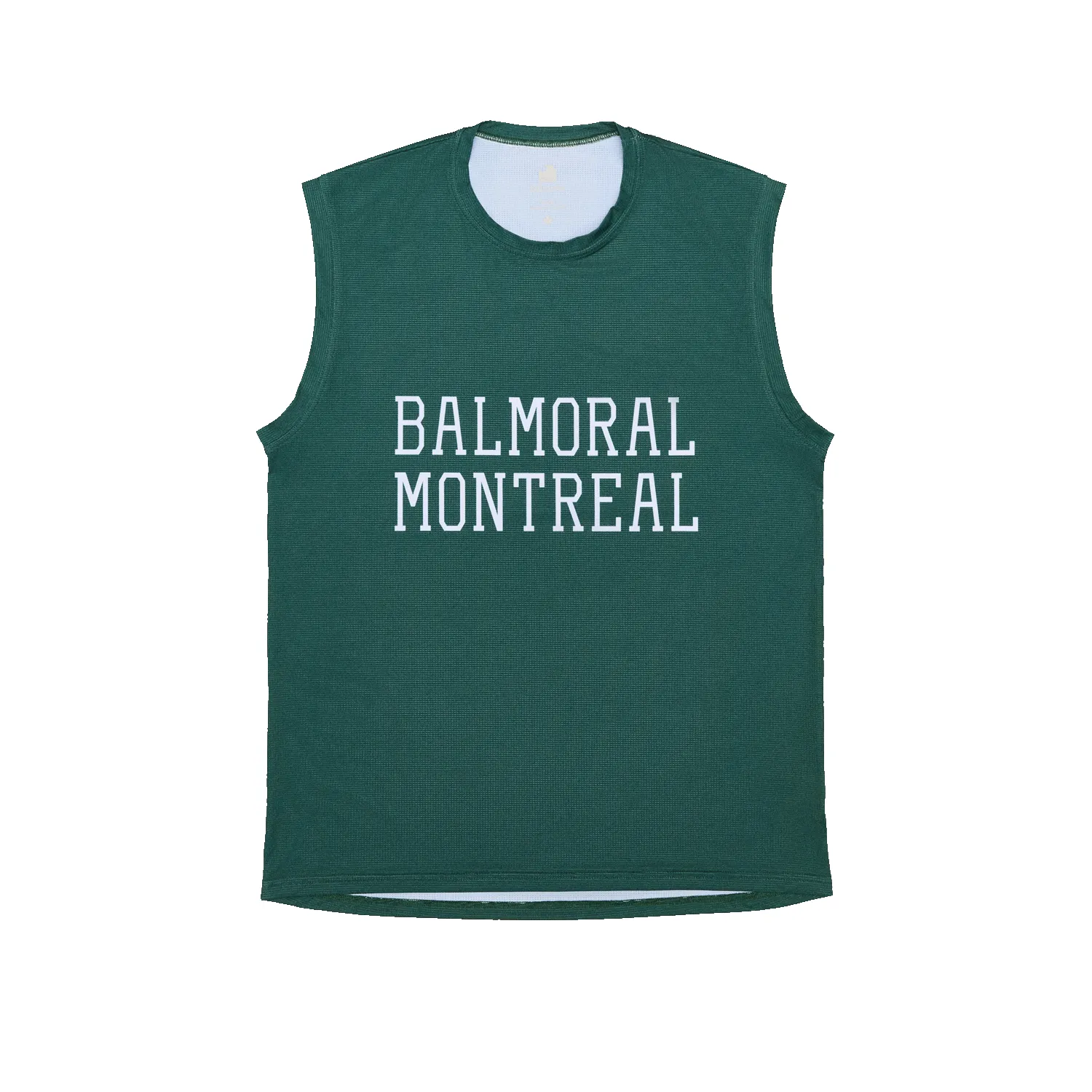 Hudson Muscle Tee - Forest Green / White sold by Stomping Ground