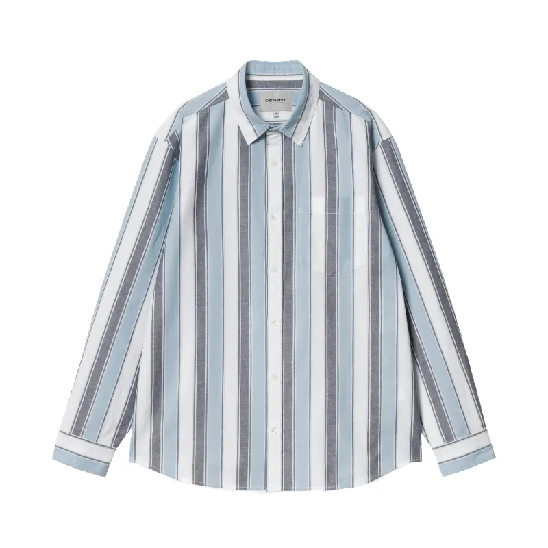 L/S Kendricks Shirt-Blue made by Carhartt WIP