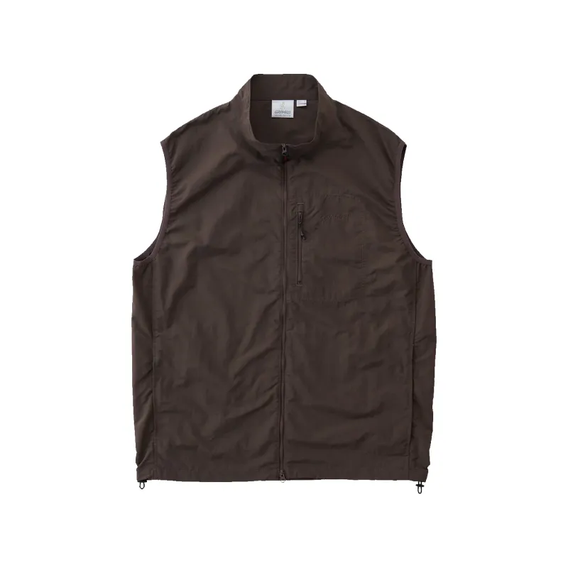 Nylon Vest - Deep Brown sold by Stomping Ground