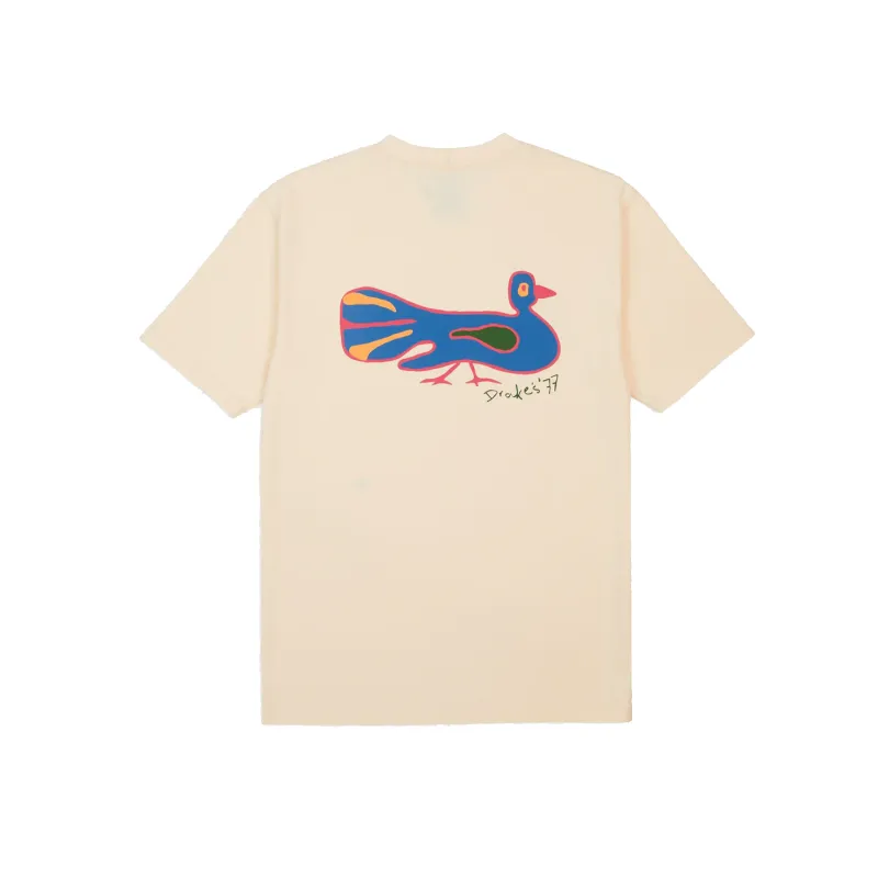 Peacock Graphic Print- Antique White sold by Stomping Ground