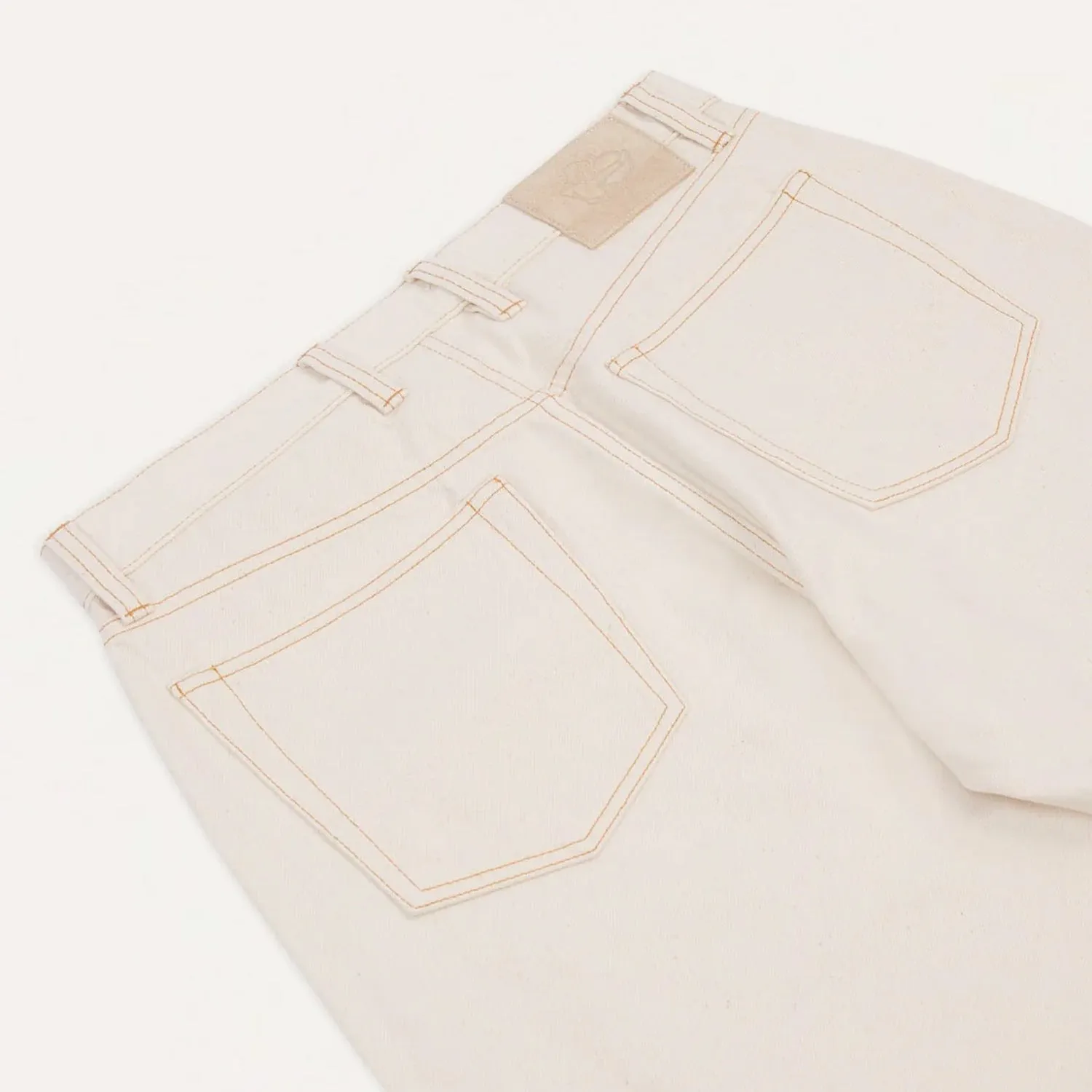 5 Pocket Selvedge Denim- Ecru sold by Stomping Ground product image thumbnail 2