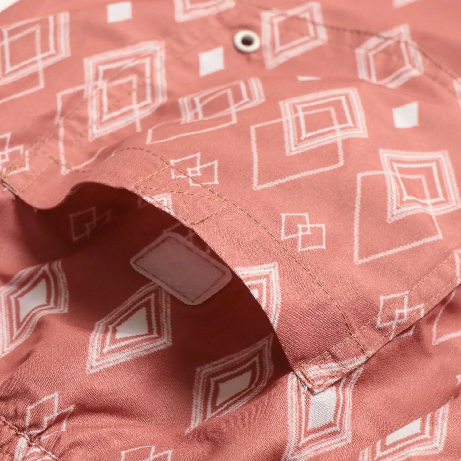 Printed Swimshorts - Pink Mahogany Diamonds sold by Stomping Ground product image thumbnail 2