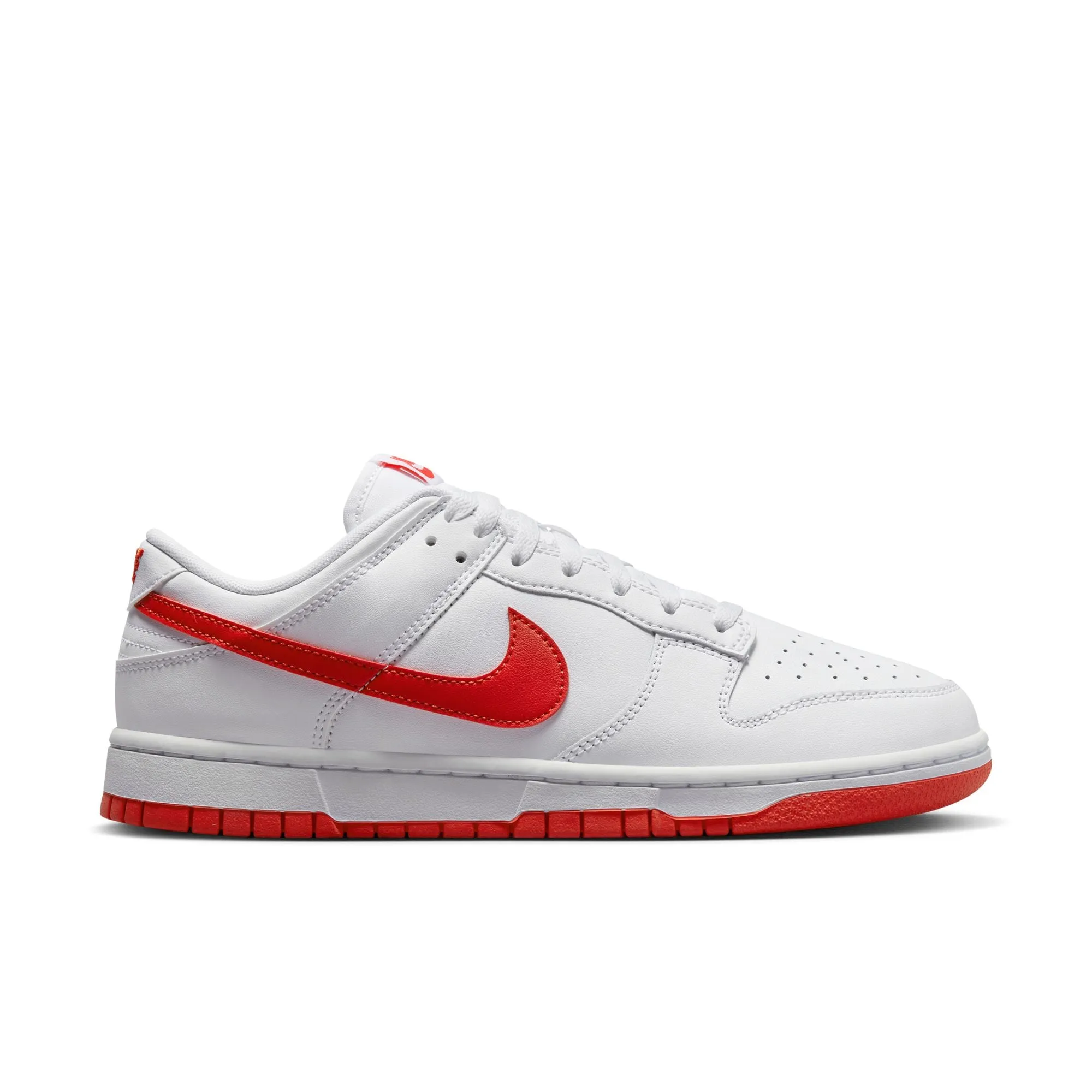 Nike Dunk Low Retro - White/Picante Red sold by Stomping Ground