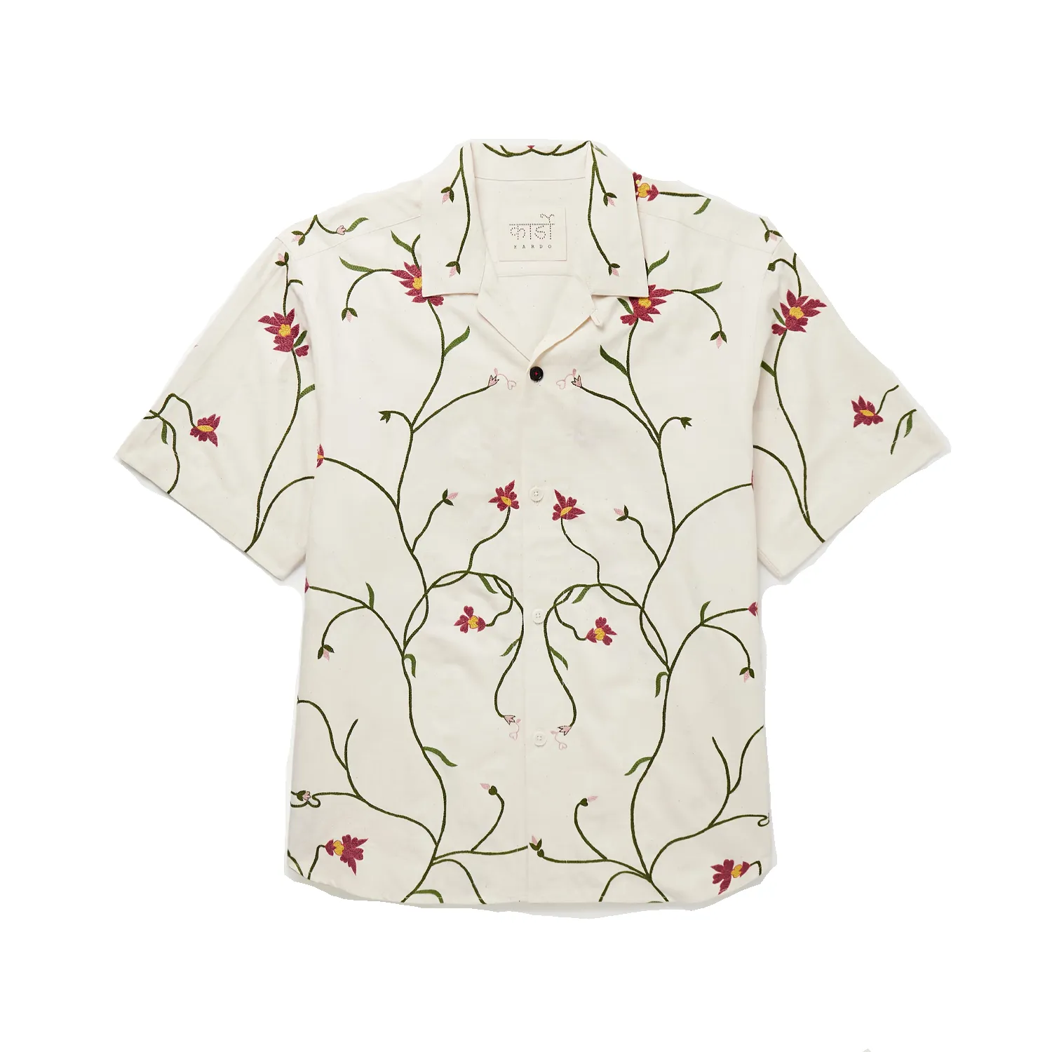 Chintan S/S Shirt - EMB19 Natural sold by Stomping Ground
