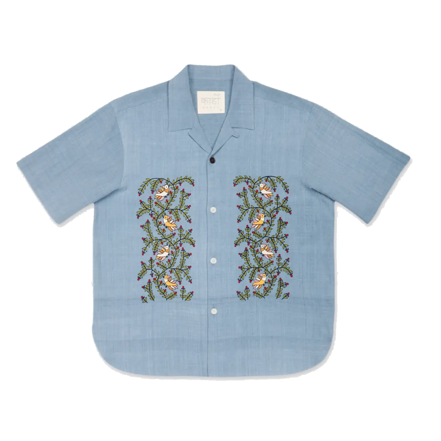 Ronen S/S Shirt - EMB20 - Light Indigo sold by Stomping Ground