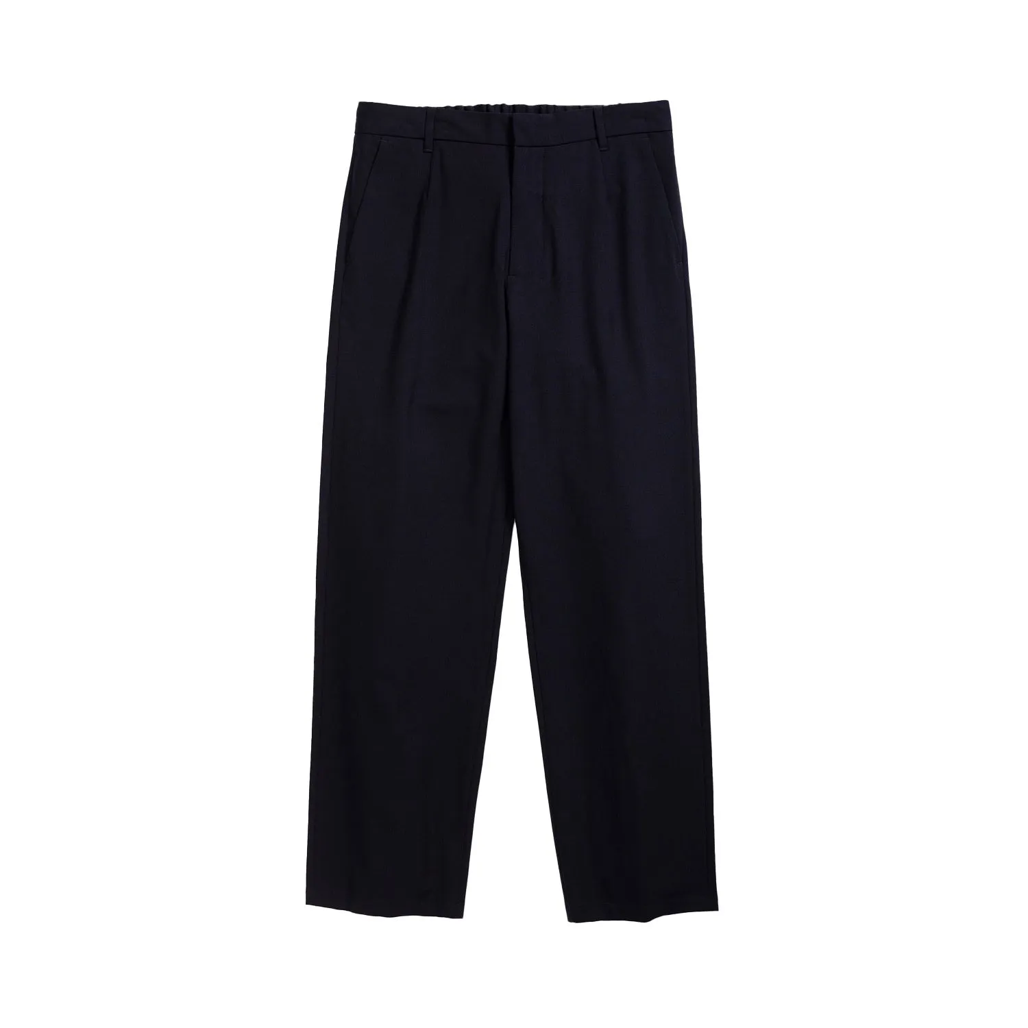 Aaren Tech Wool Trouser - Dark Navy sold by Stomping Ground