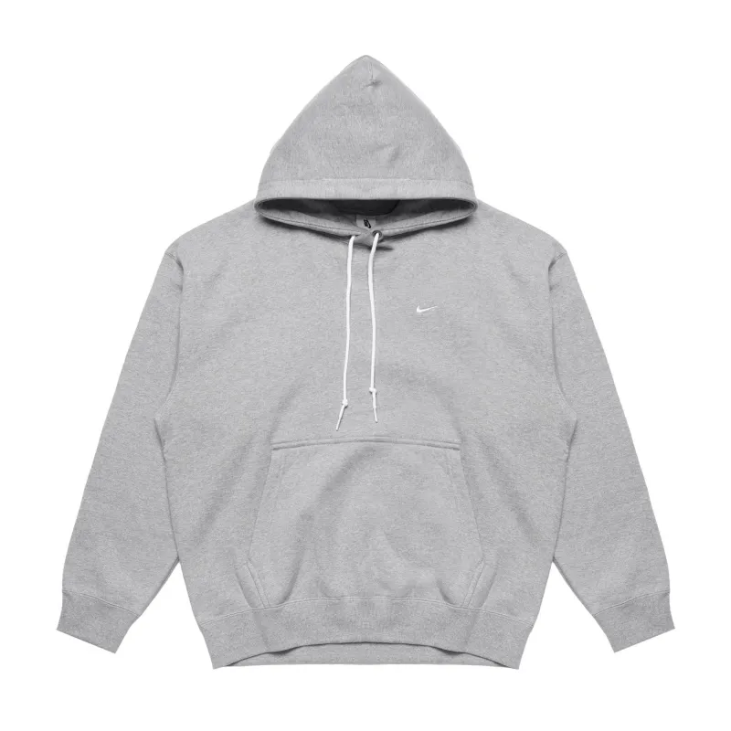 Nike Solo Swoosh Fleece Hoodie  - Grey sold by Stomping Ground