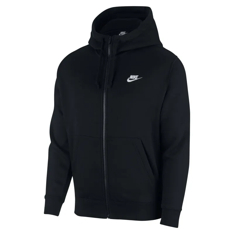 Nike Sportswear Club Fleece Zip Hoodie - Black sold by Stomping Ground