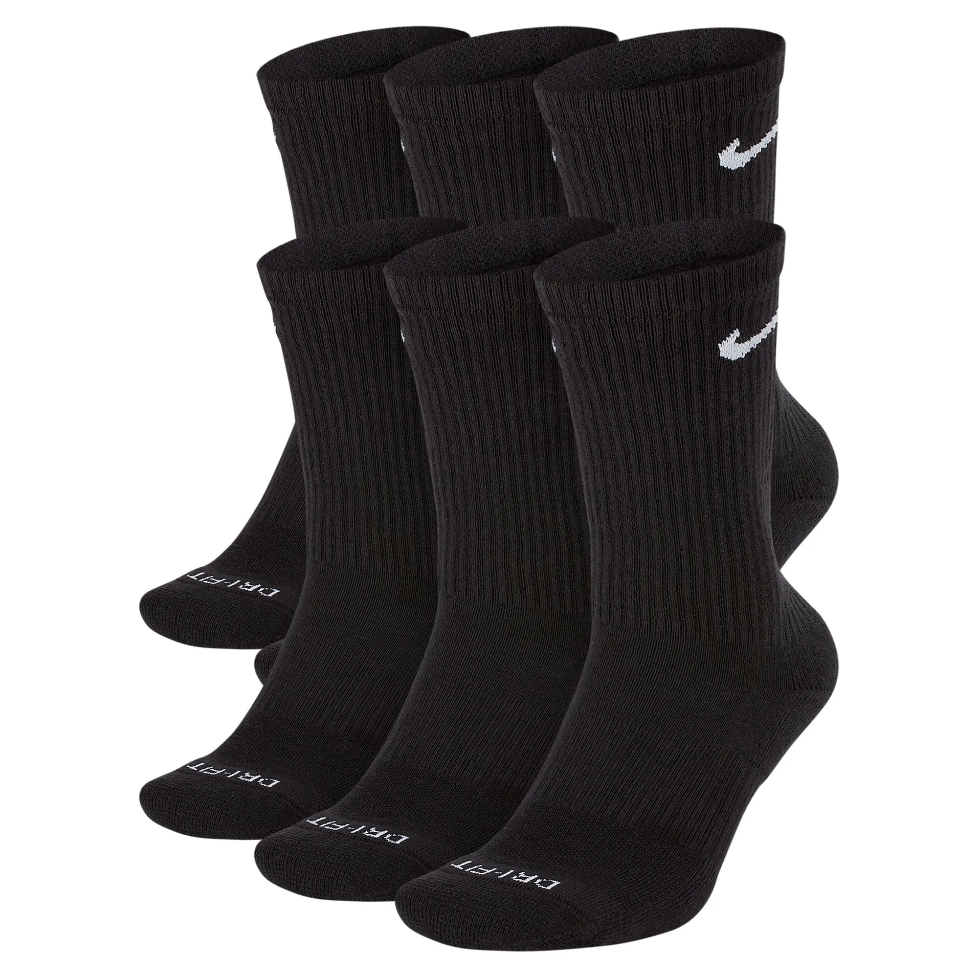 Nike Everyday Plus Sock - Black 6 Pack sold by Stomping Ground
