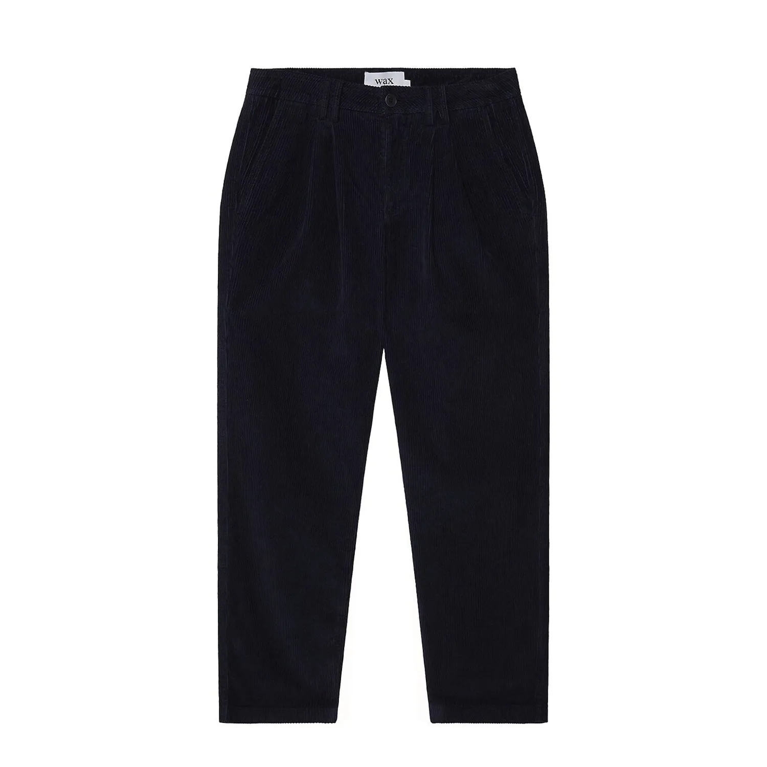 Pleat Trouser Corduroy - Navy sold by Stomping Ground