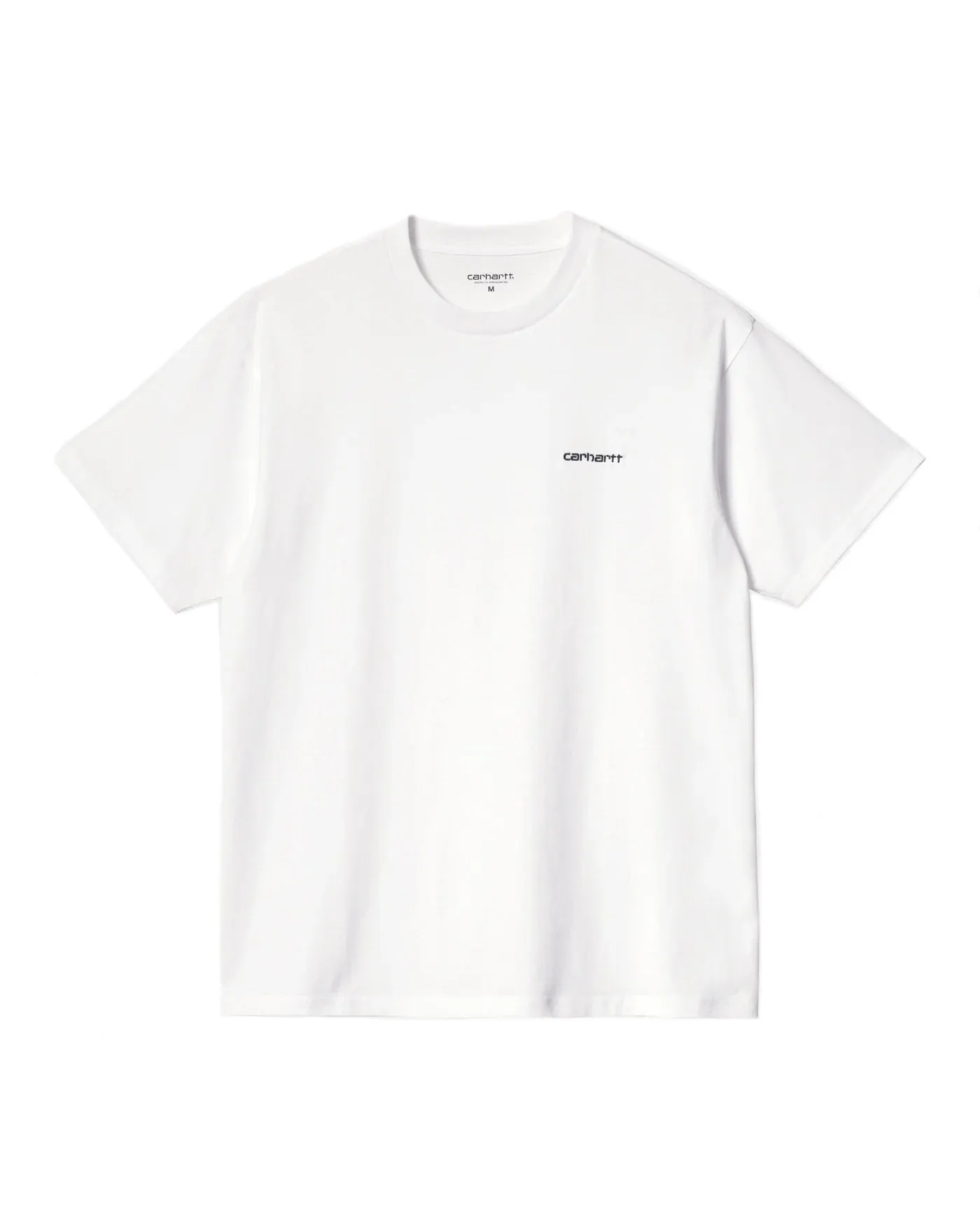 S/S SCRIPT EMBROIDERY T-Shirt - White/Black sold by Stomping Ground
