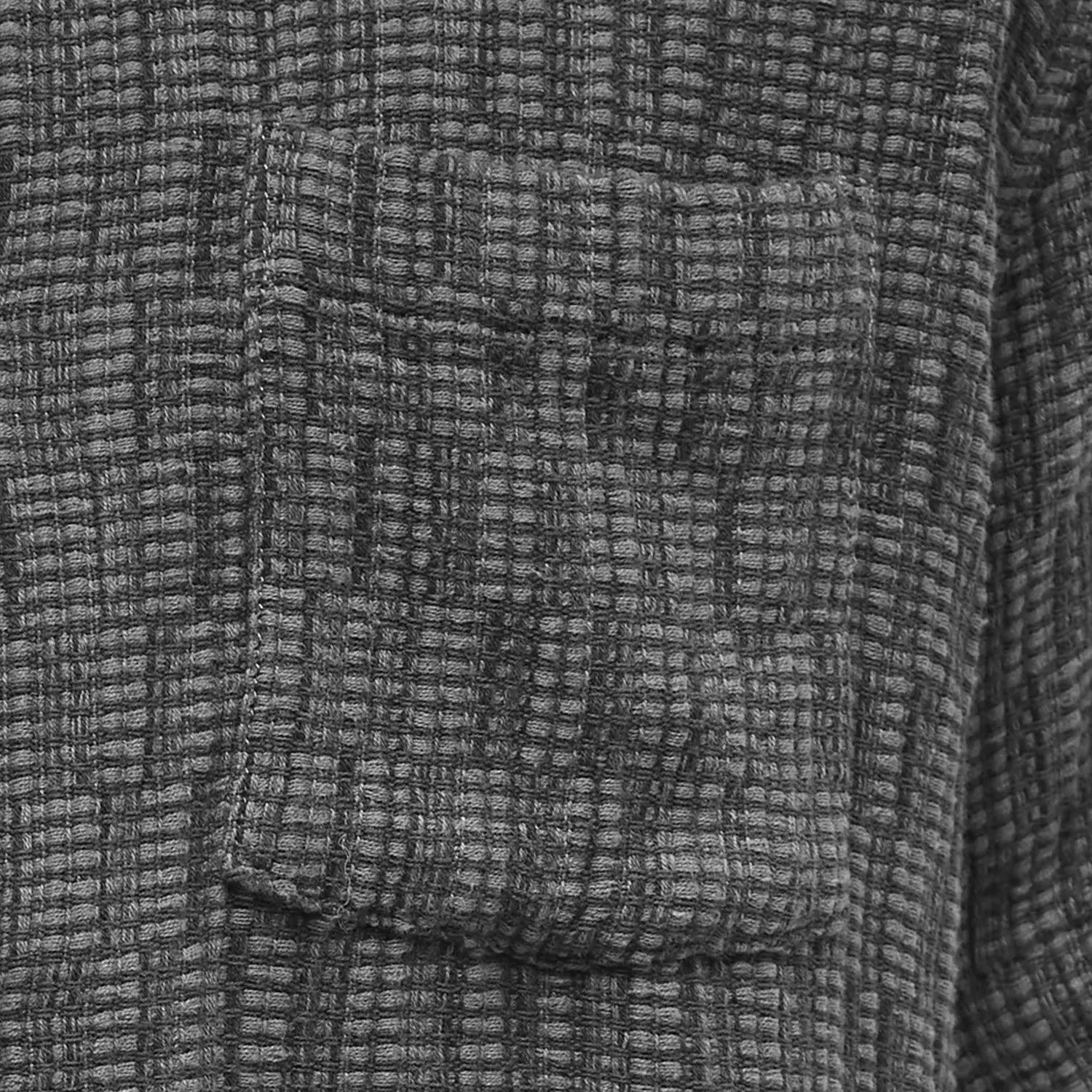 Rainbow Weave Camp Collar Shirt - Black sold by Stomping Ground product image thumbnail 2