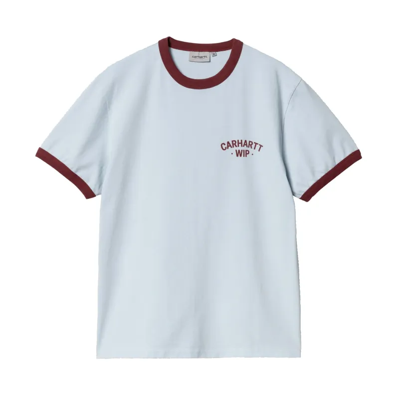 S/S 89 Ringer T-Shirt - Air Sky/Mulberry sold by Stomping Ground