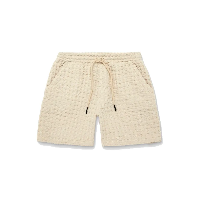 Porto Waffle Shorts - Ecru sold by Stomping Ground