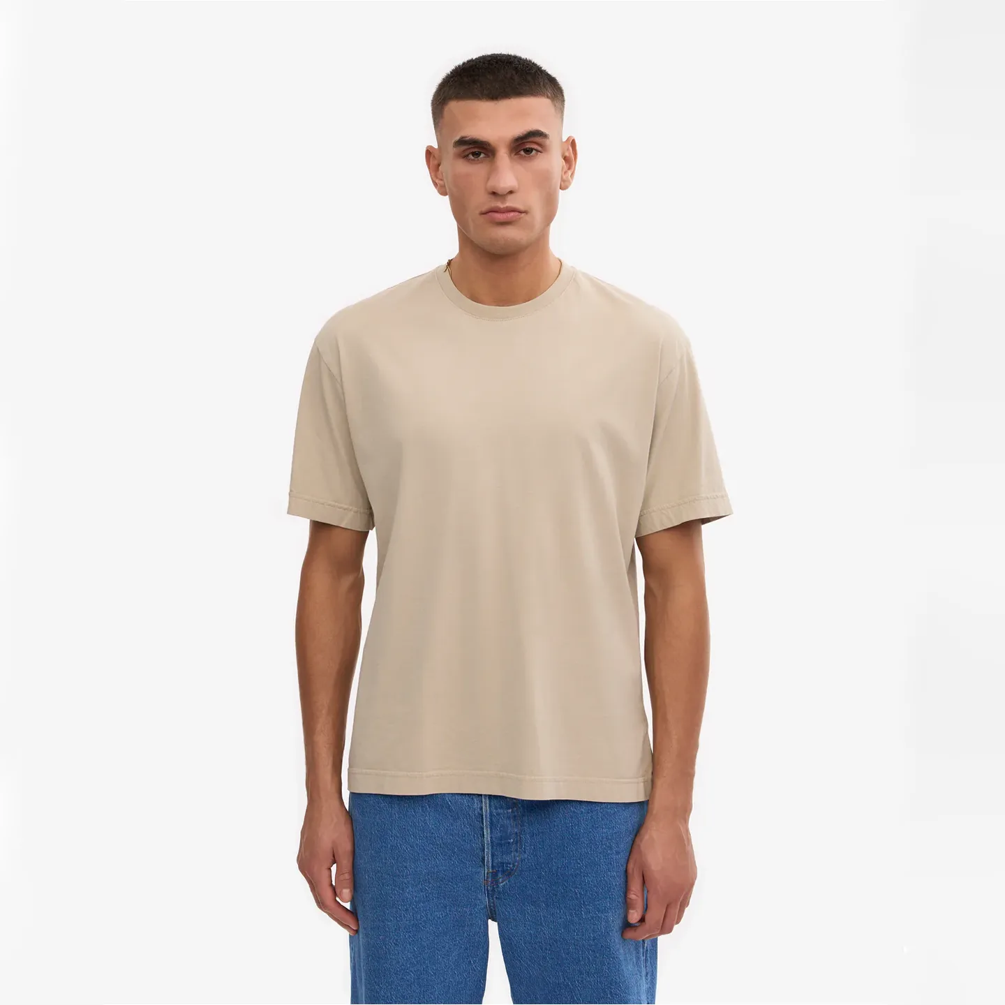 Oversized Organic T-Shirt - Oyster Grey sold by Stomping Ground product image thumbnail 2