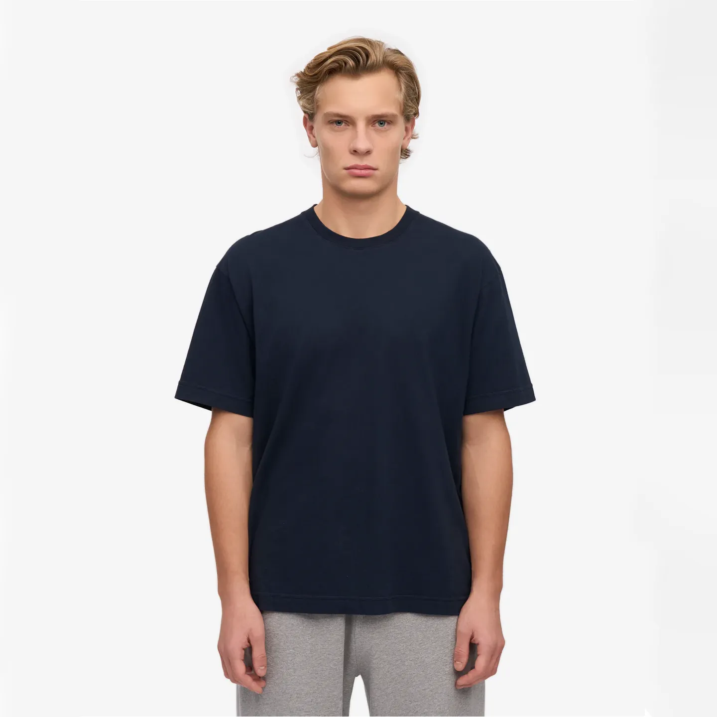 Oversized Organic T-Shirt - Navy Blue sold by Stomping Ground product image thumbnail 2