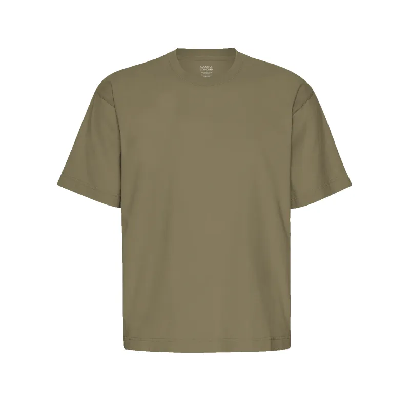 Oversized Organic T-Shirt - Dusty Olive sold by Stomping Ground