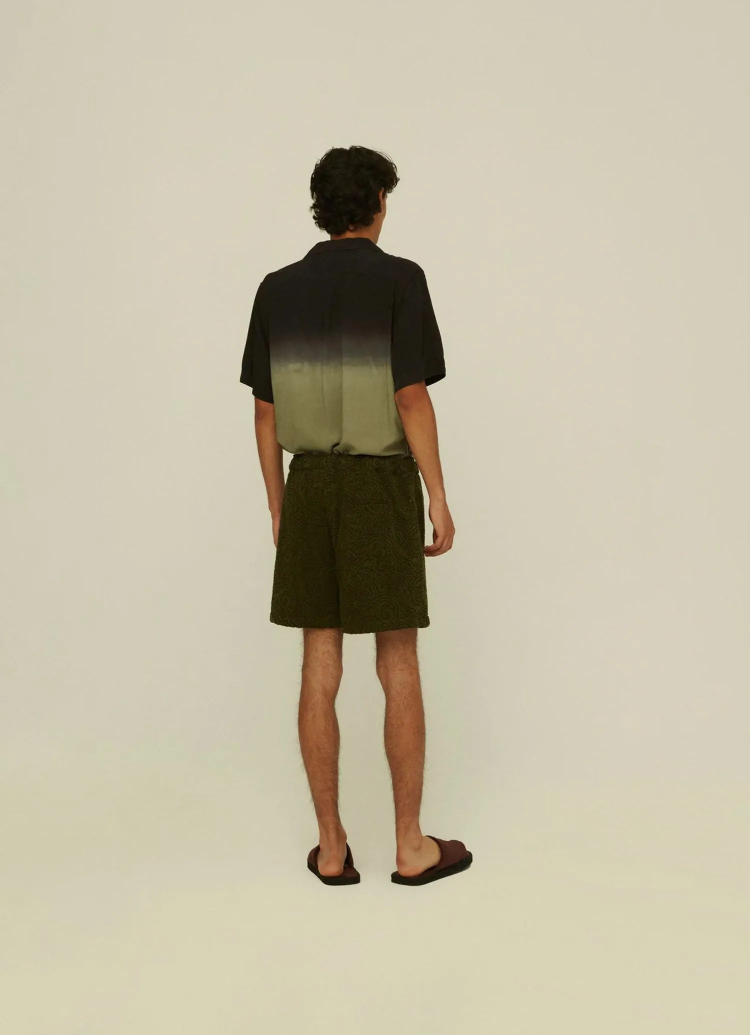 Squiggle Terry Shorts - Green sold by Stomping Ground product image thumbnail 3