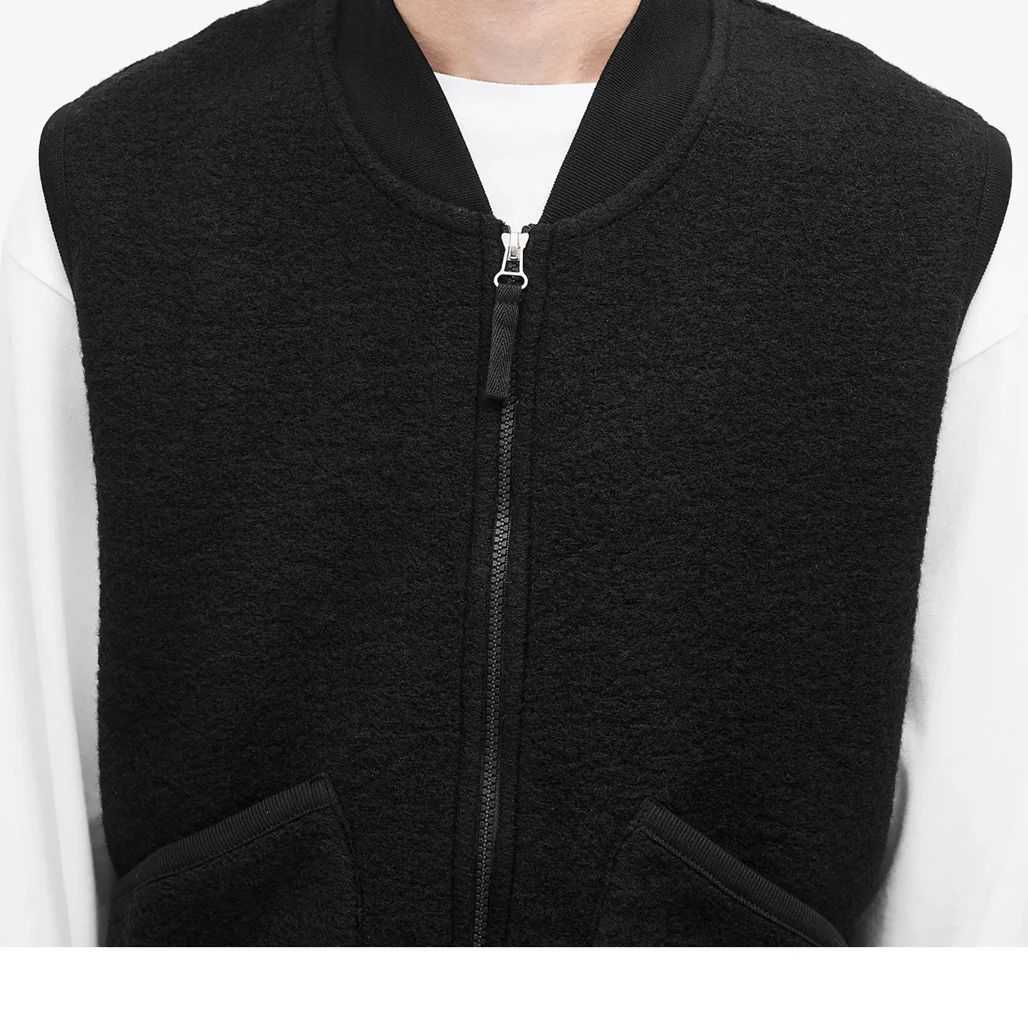 Zip Waistcoat - Wool Fleece--Black sold by Stomping Ground product image thumbnail 2