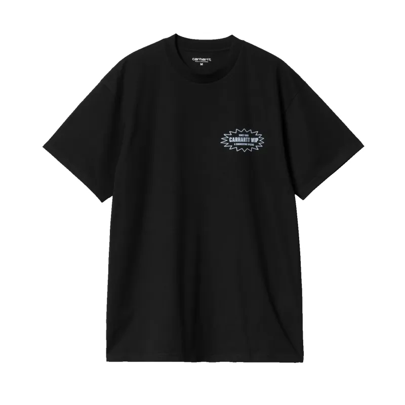S/S Catalogue T-Shirt - Black/ Bluebird sold by Stomping Ground