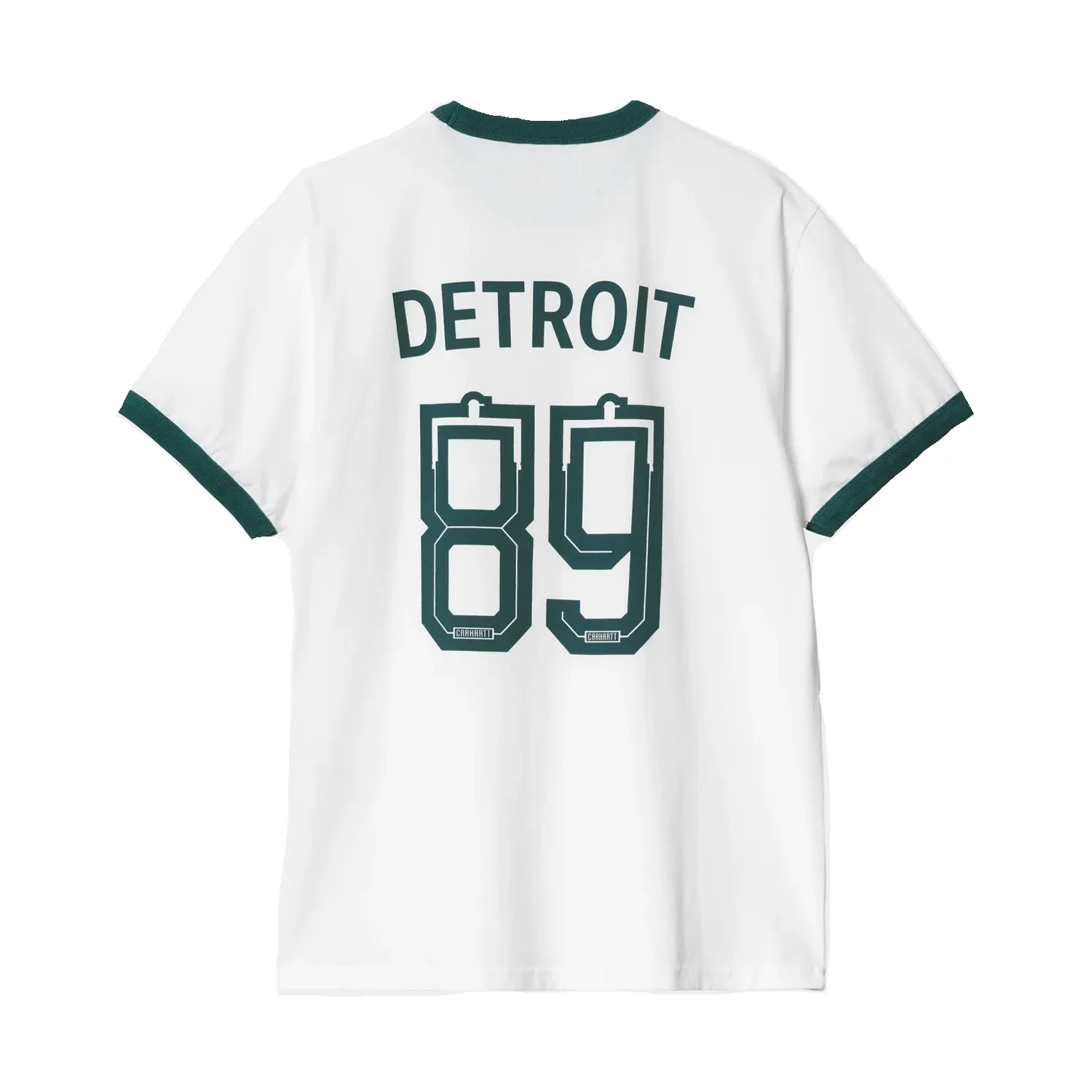 S/S 89 Ringer T-Shirt - White/Rainforest sold by Stomping Ground product image thumbnail 2