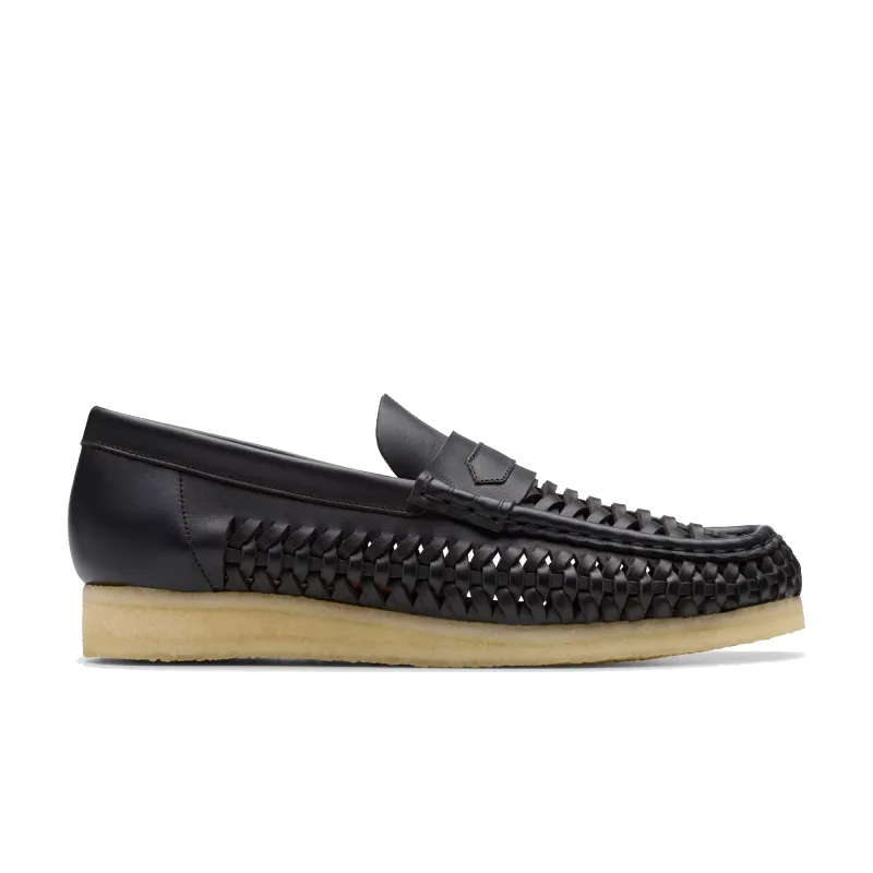 WB Penny Weave Loafer - Black Leather sold by Stomping Ground