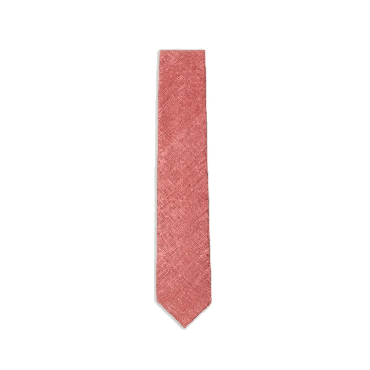 Silk Tussah Tie - Salmon sold by Stomping Ground