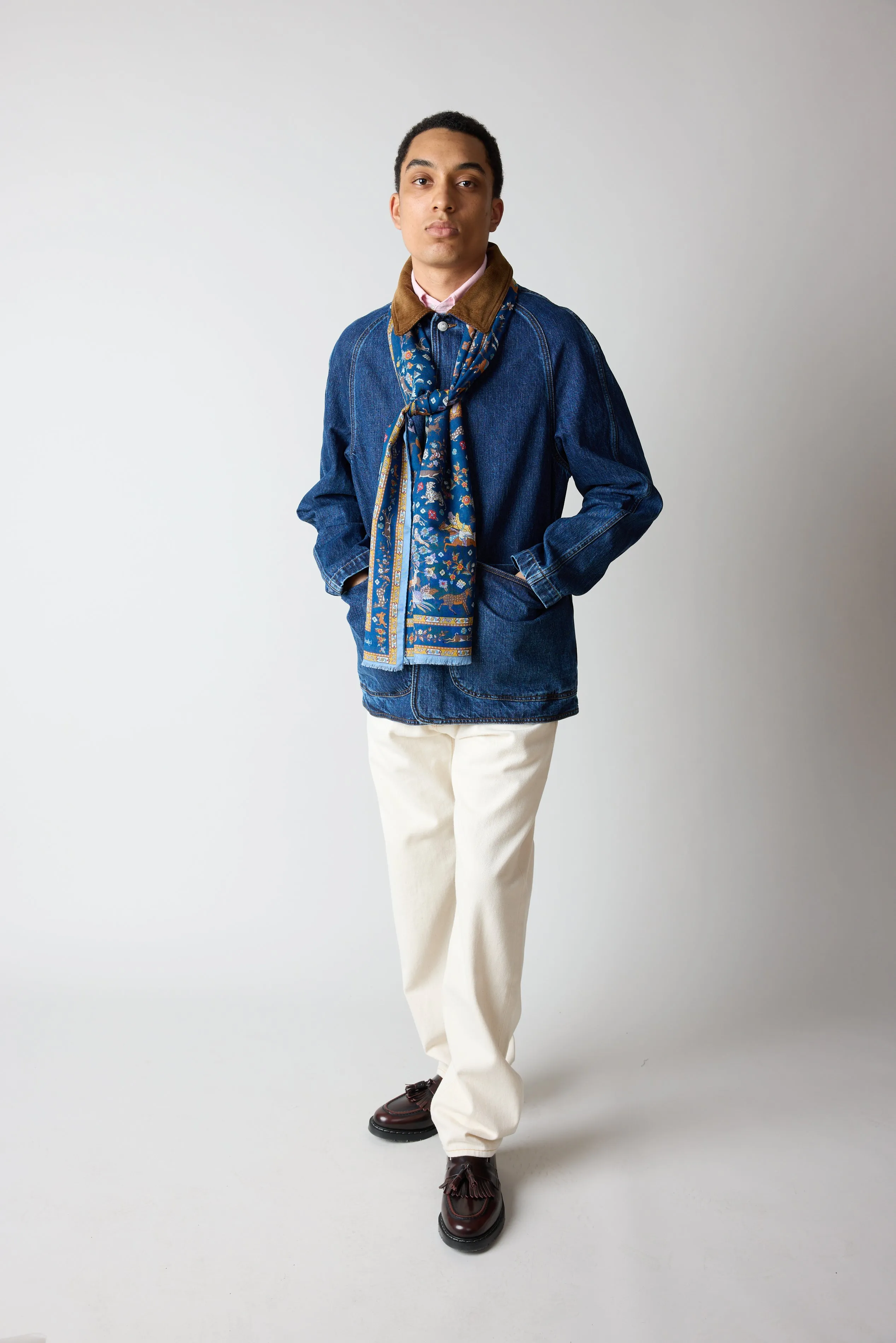Three Pocket Denim Chore Coat - Stone Wash sold by Stomping Ground product image thumbnail 3