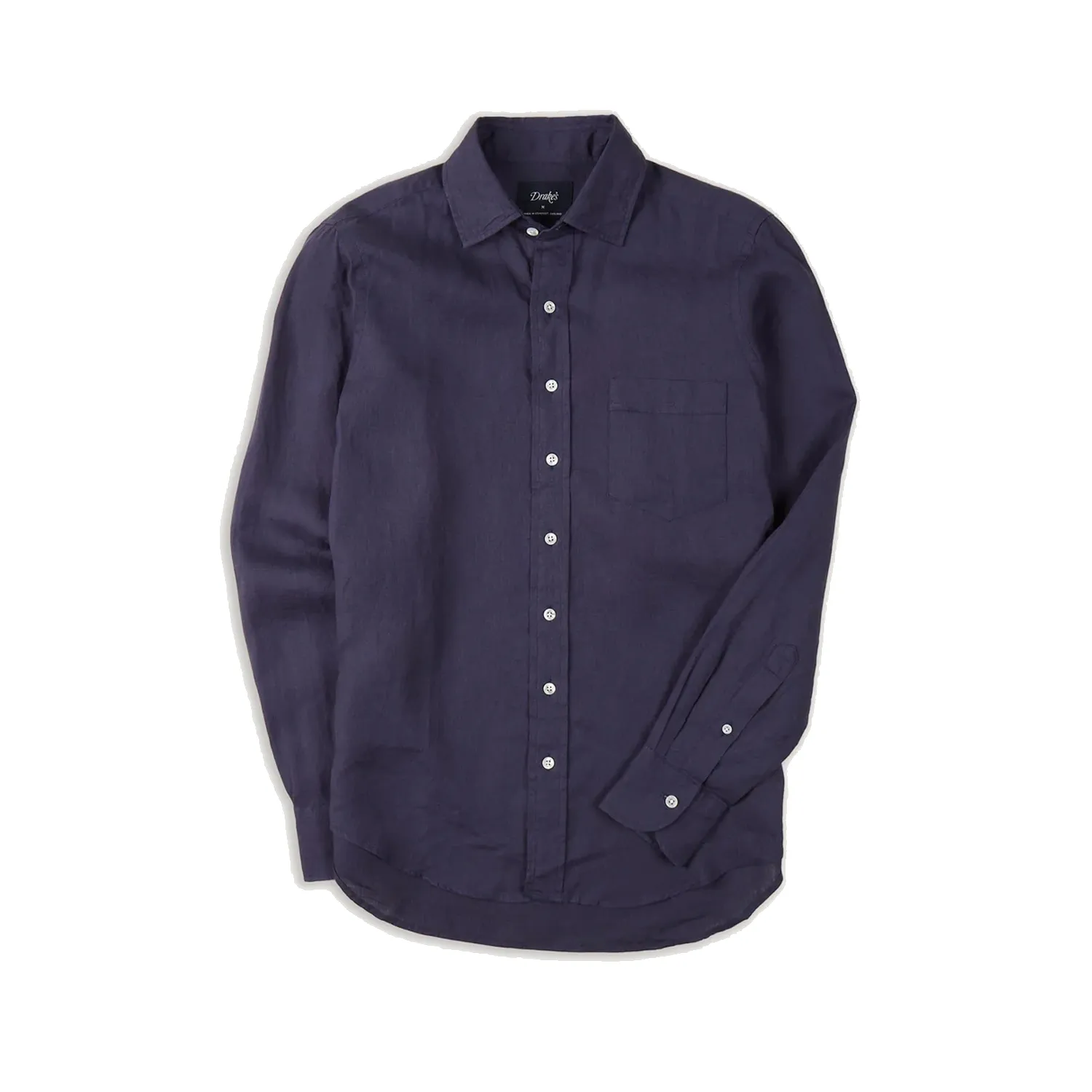 The Linen Summer Shirt - Dark Navy sold by Stomping Ground