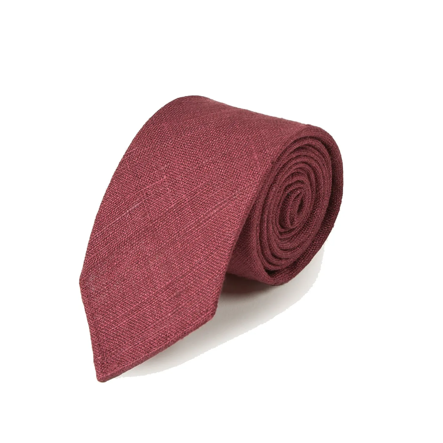 Silk Tussah Tie - Wine sold by Stomping Ground product image thumbnail 2