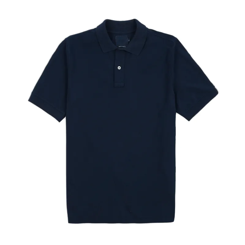 SS Washed Pique Polo - Navy sold by Stomping Ground