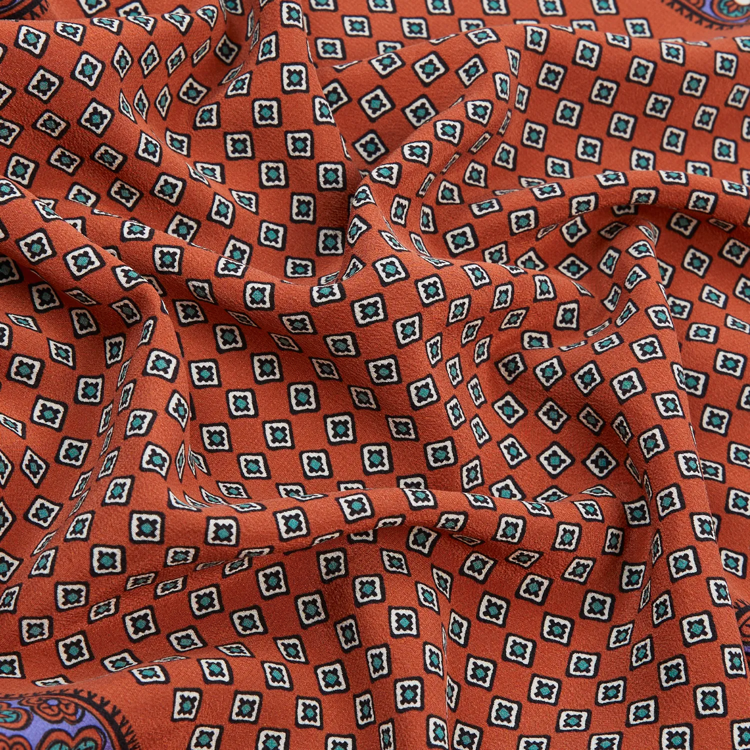 Vintage Pocket Square - Rust sold by Stomping Ground product image thumbnail 2