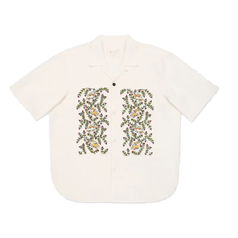 Ronen S/S Shirt - EMB20 - Natural sold by Stomping Ground