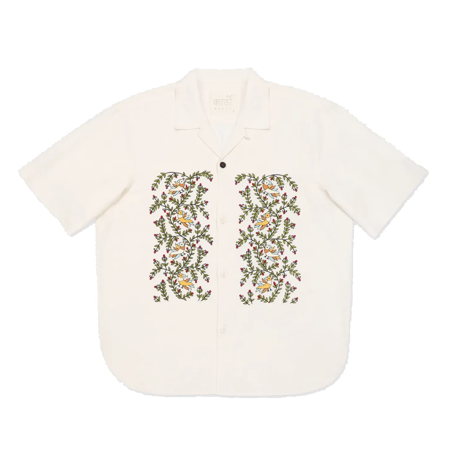 Ronen S/S Shirt - EMB20 - Natural sold by Stomping Ground