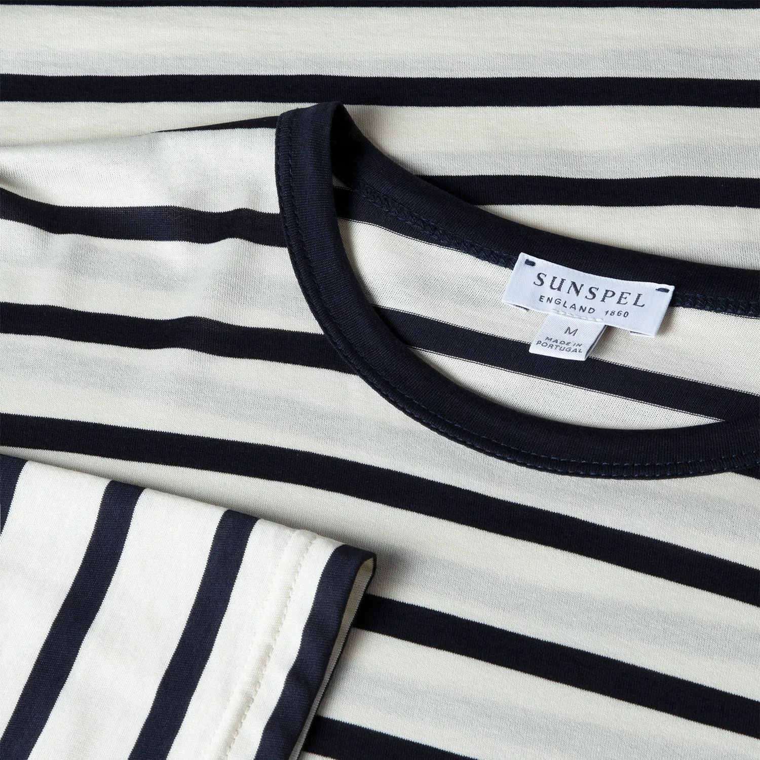 L/S Classic T-Shirt - Ecru/Navy Breton Stripe sold by Stomping Ground product image thumbnail 2