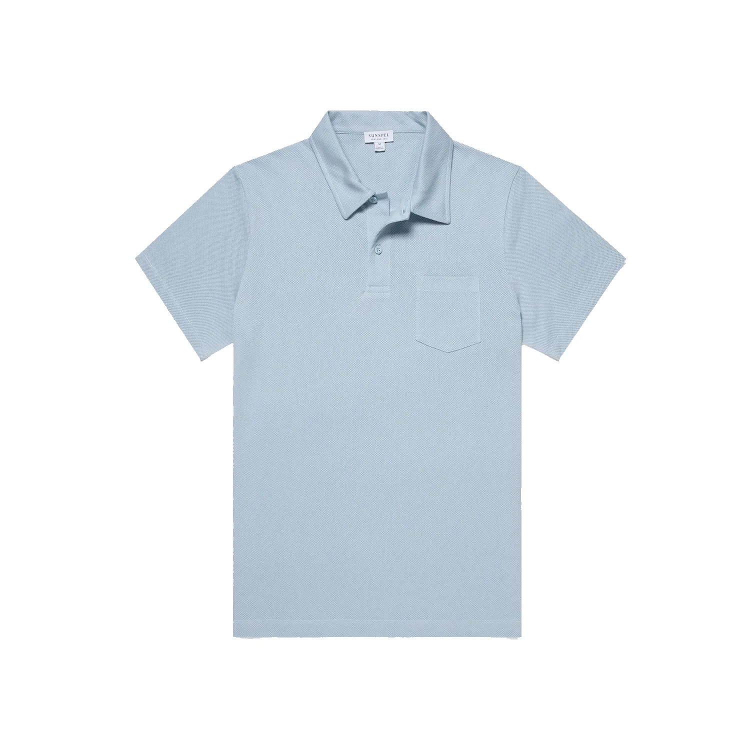 S/S Riviera Polo Shirt - Blue Mist sold by Stomping Ground