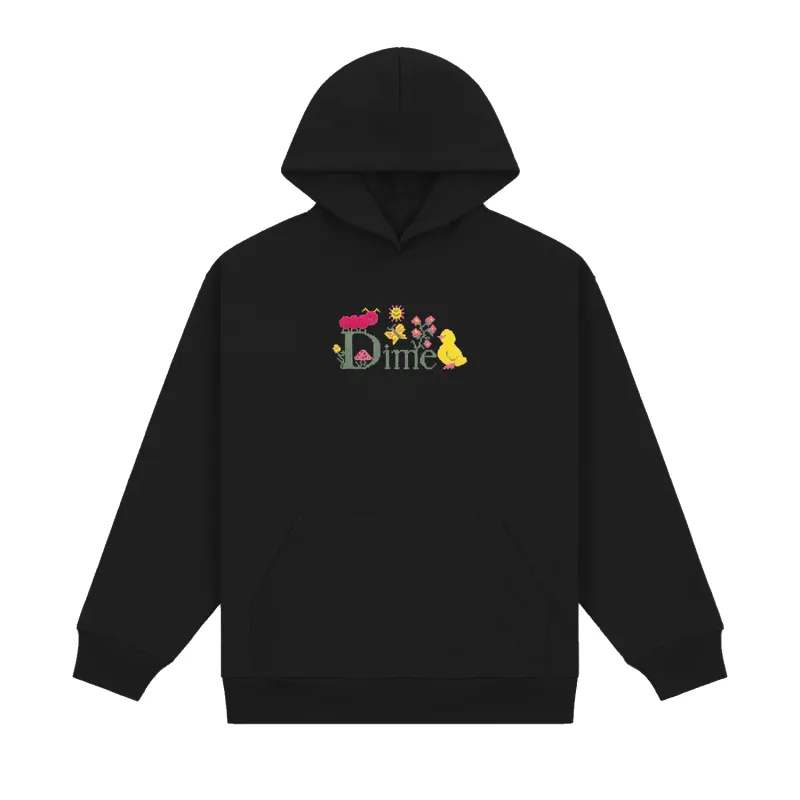 Classic Cross Stitch Hoodie - Black sold by Stomping Ground