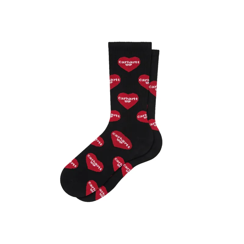Heart Logo Socks - Black sold by Stomping Ground