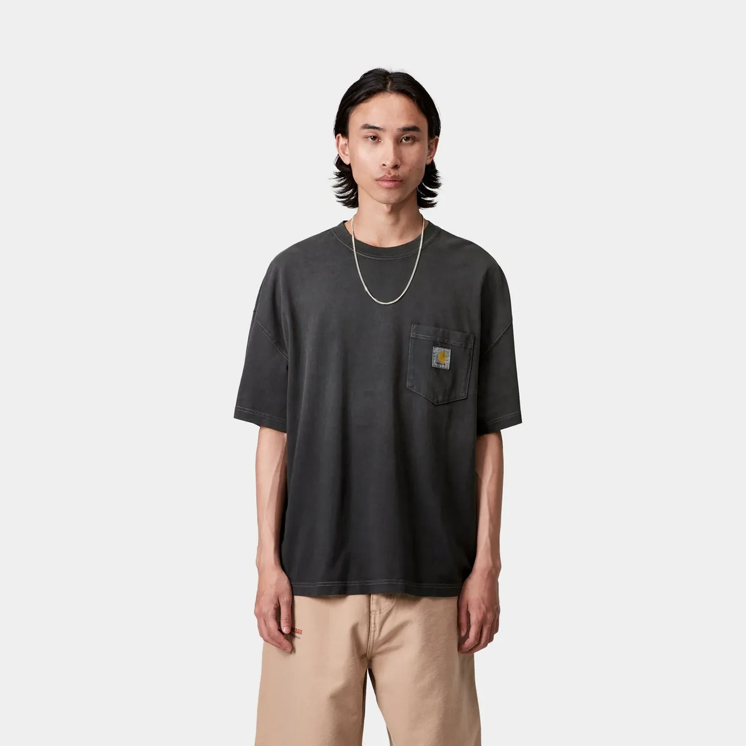 S/S Hudson Pocket T-Shirt - Black Chalk Wash sold by Stomping Ground product image thumbnail 3