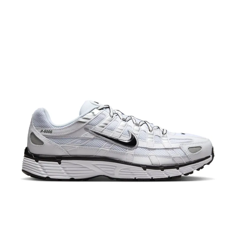 Nike P-6000 - White/Black-Metallic Silver-Black sold by Stomping Ground