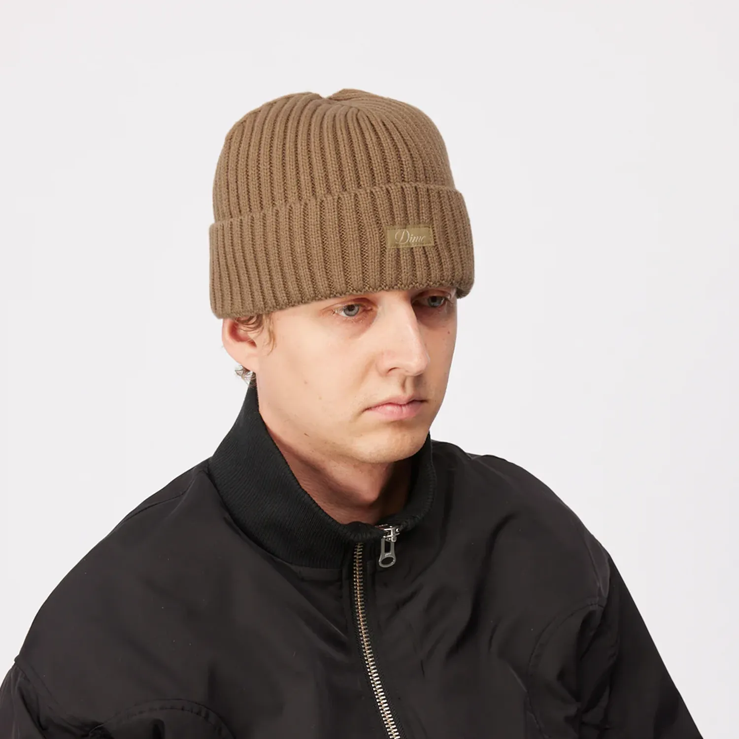Cursive Rib Beanie - Coffee sold by Stomping Ground product image thumbnail 2