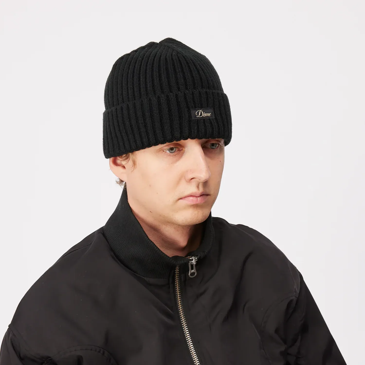 Cursive Rib Beanie - Black sold by Stomping Ground product image thumbnail 2