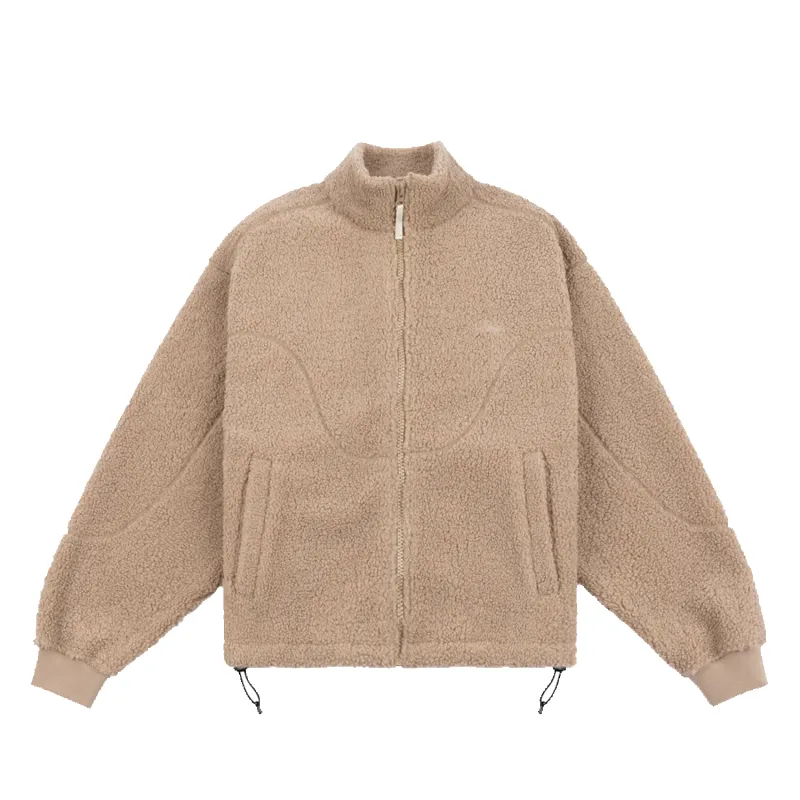 Polar Fleece Sherpa Zip - Latte sold by Stomping Ground